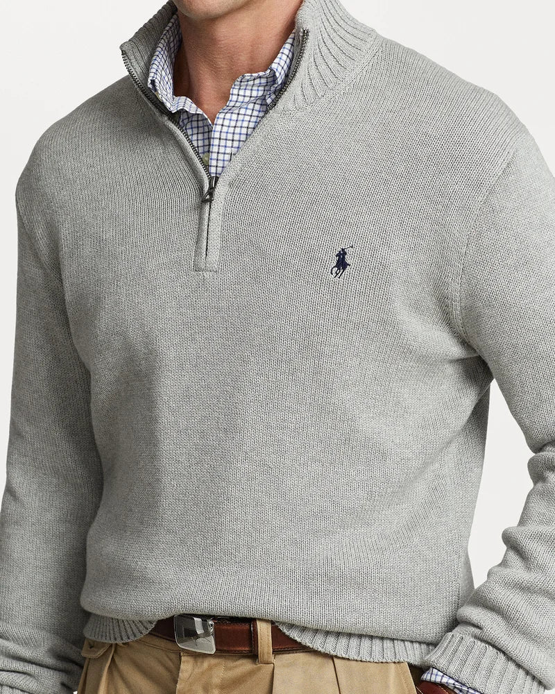 RL | QUARTER ZIP (French translation: RL | ZIP QUART DE TOUR)