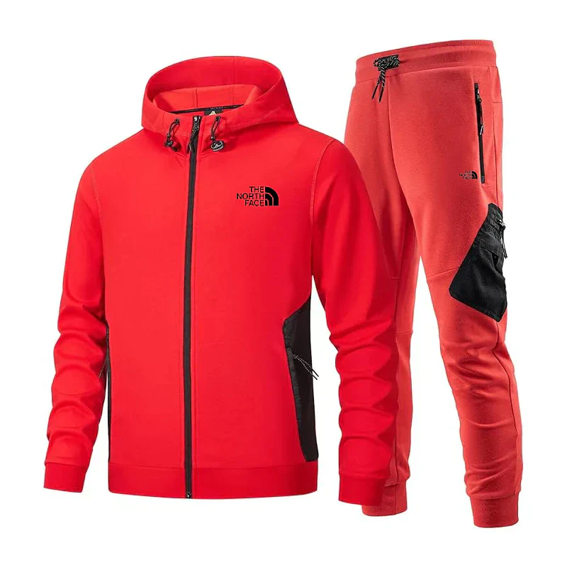 Sweat à capuche pour homme avec manches longues, ensemble de survêtement